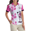 Never Underestimate A Woman Who Loves Golf And Was Born In September Short Sleeve Women Polo Shirt - Hyperfavor