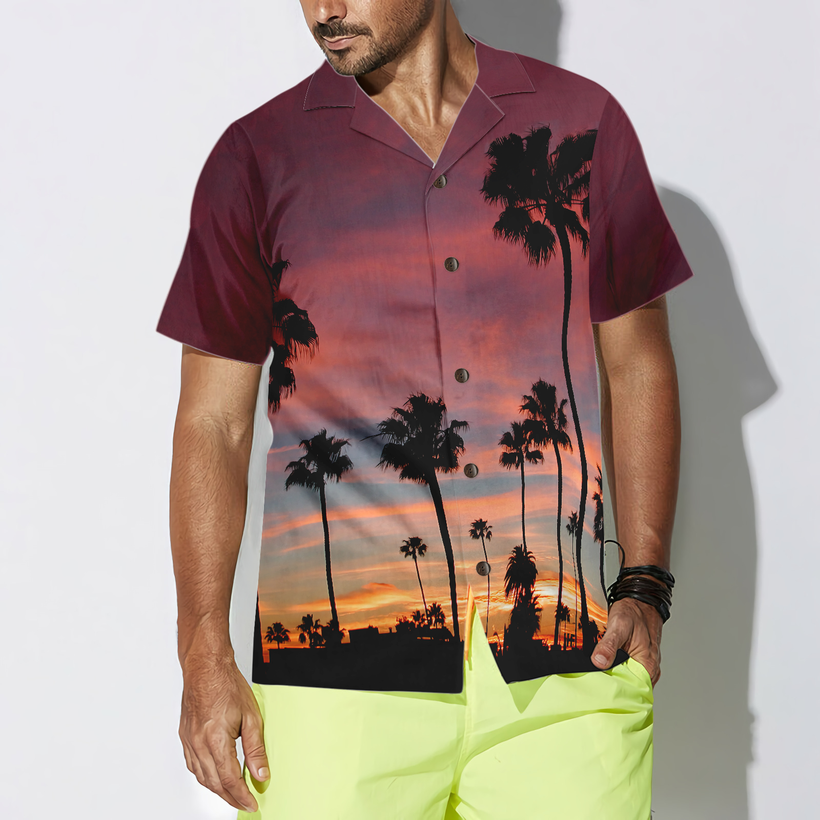 Sunset Venice Beach Hawaiian Shirt - Hyperfavor