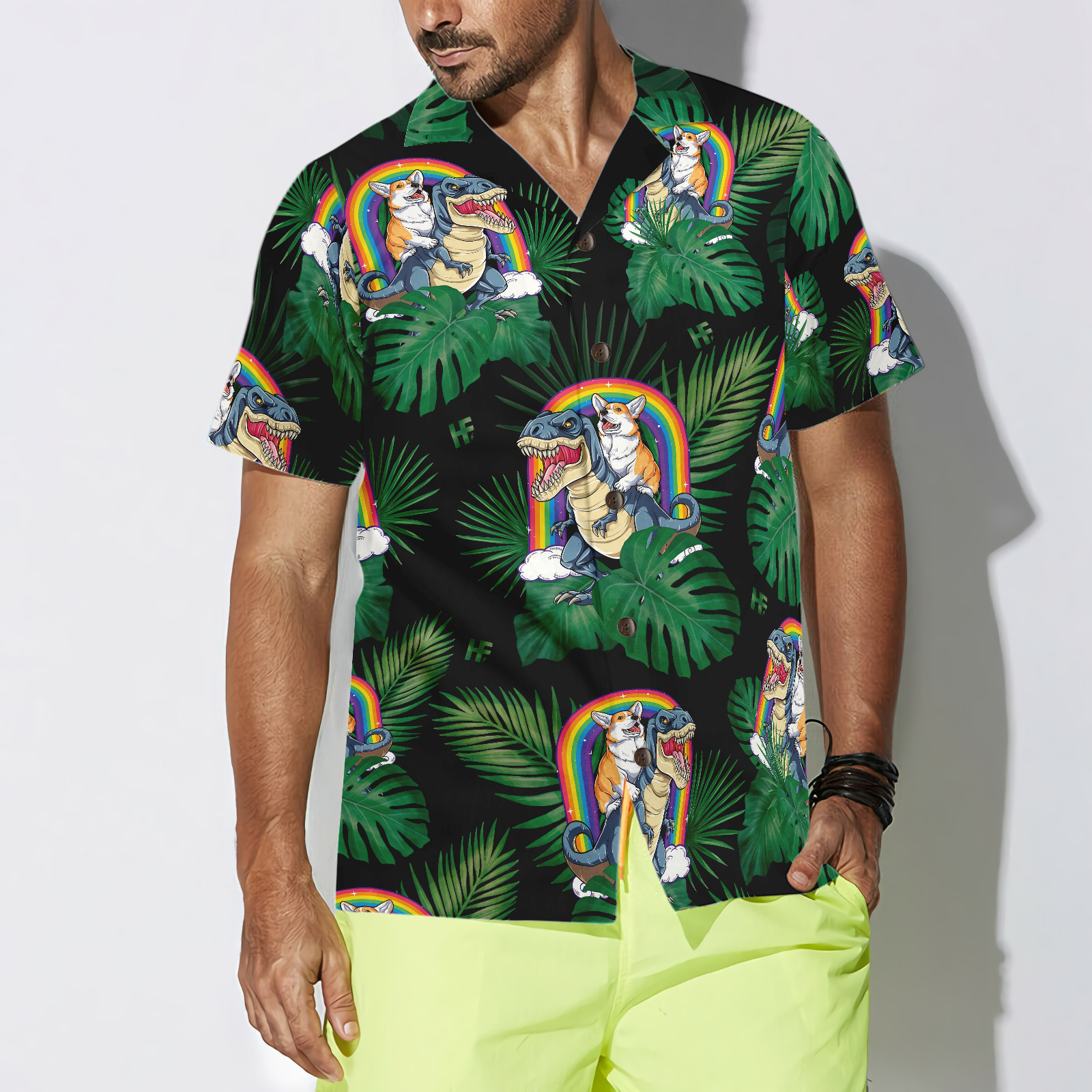 Corgi The Predator Hawaiian Shirt - Hyperfavor