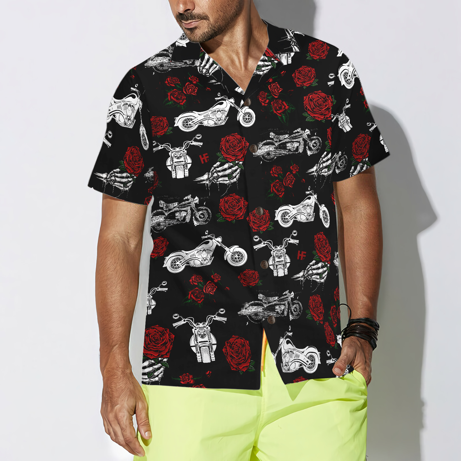 Live Love Motorbike Hawaiian Shirt - Hyperfavor