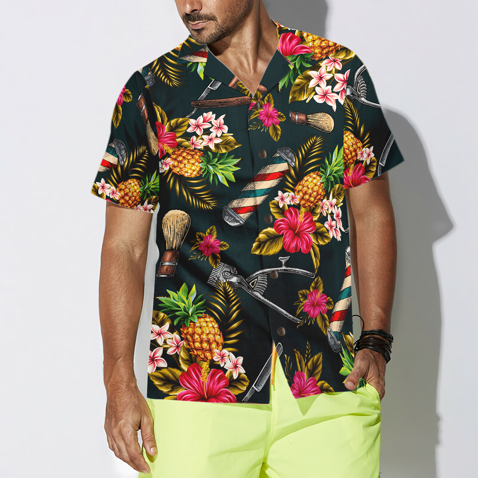 Barber Tools Hawaiian Shirt - Hyperfavor