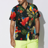 Parrots Dark Tropical Pattern Hawaiian Shirt - Hyperfavor
