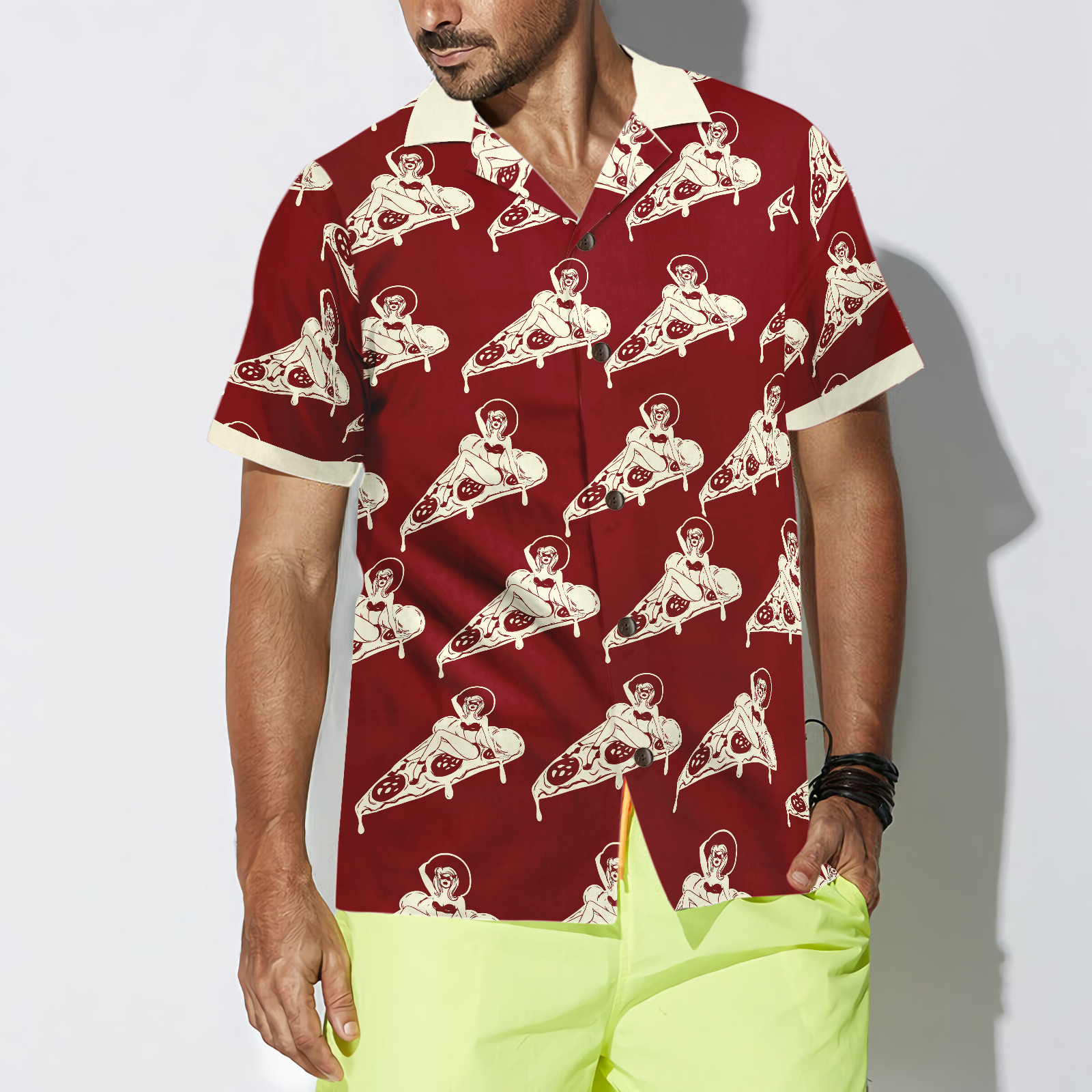 Dreaming About Pizza Shirt For Men Hawaiian Shirt - Hyperfavor