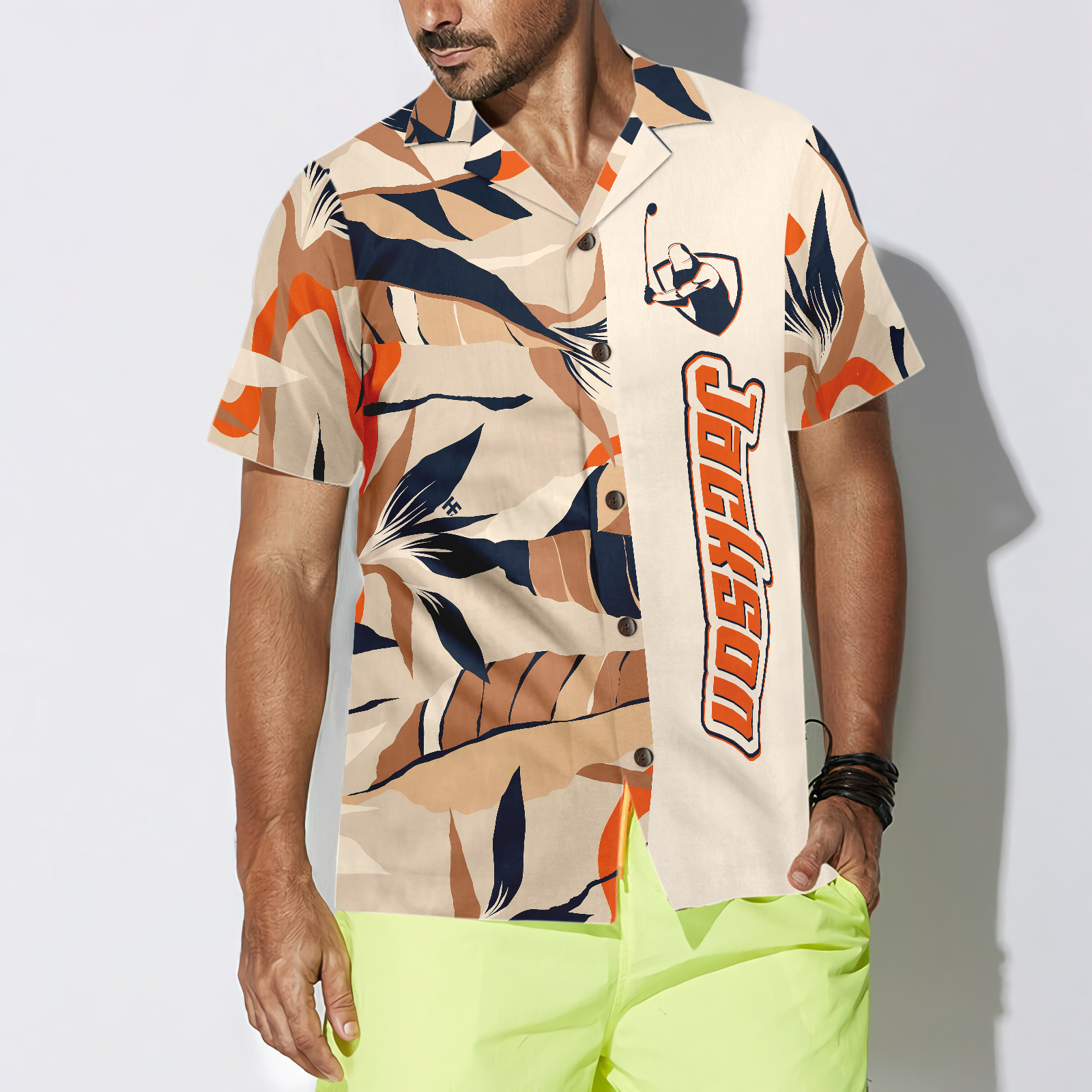 Personalized Modern Exotic Jungle Golfaholic Custom Hawaiian Shirt - Hyperfavor