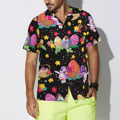 Flower Bunny Easter Hawaiian Shirt - Hyperfavor