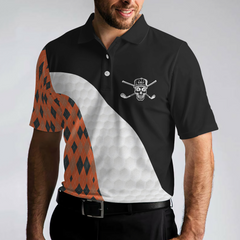 Golfing Without Bourbon Is Just Walking On The Grass Polo Shirt, Colorful Argyle Pattern Golf Shirt, Funny Golf Shirt - Hyperfavor