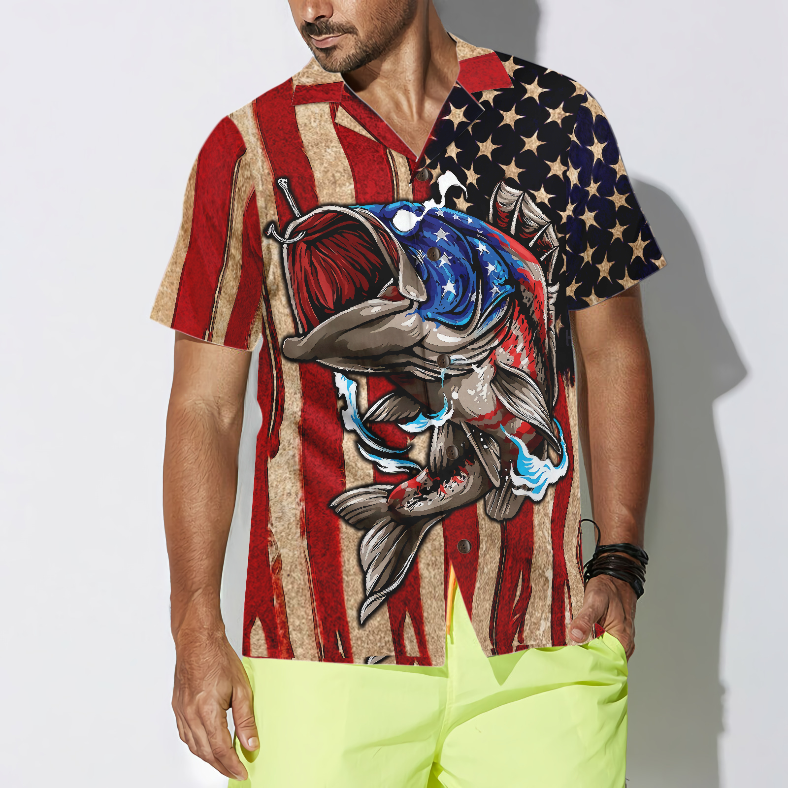 Hooked On Freedom Hawaiian Shirt - Hyperfavor