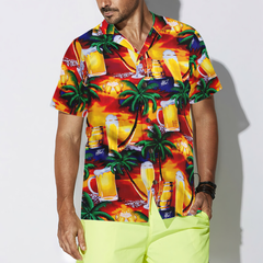 Beer in Paradise Hawaiian Shirt Hawaiian Shirt - Hyperfavor