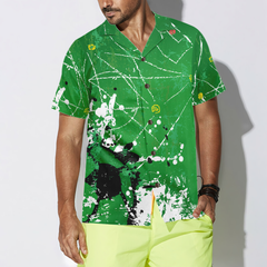 Soccer Green Background Hawaiian Shirt - Hyperfavor