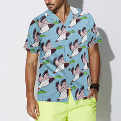 Flying Ducks Shirt For Men Hawaiian Shirt - Hyperfavor