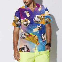 Taco Bulldog Shirt For Men Hawaiian Shirt - Hyperfavor