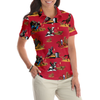 Rodeo Seamless Pattern Short Sleeve Women Polo Shirt - Hyperfavor