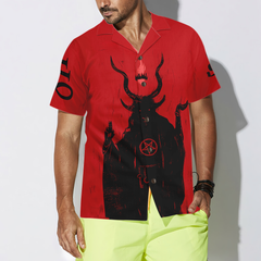 Satanic Demon Goat Hawaiian Shirt - Hyperfavor