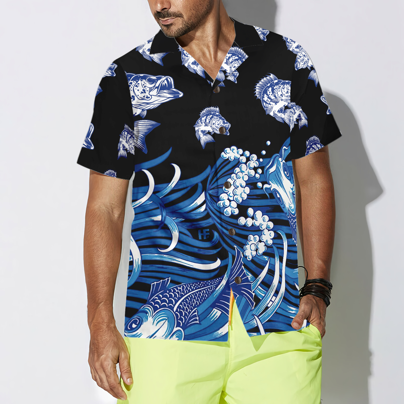 Bass Fish Hawaiian Shirt - Hyperfavor