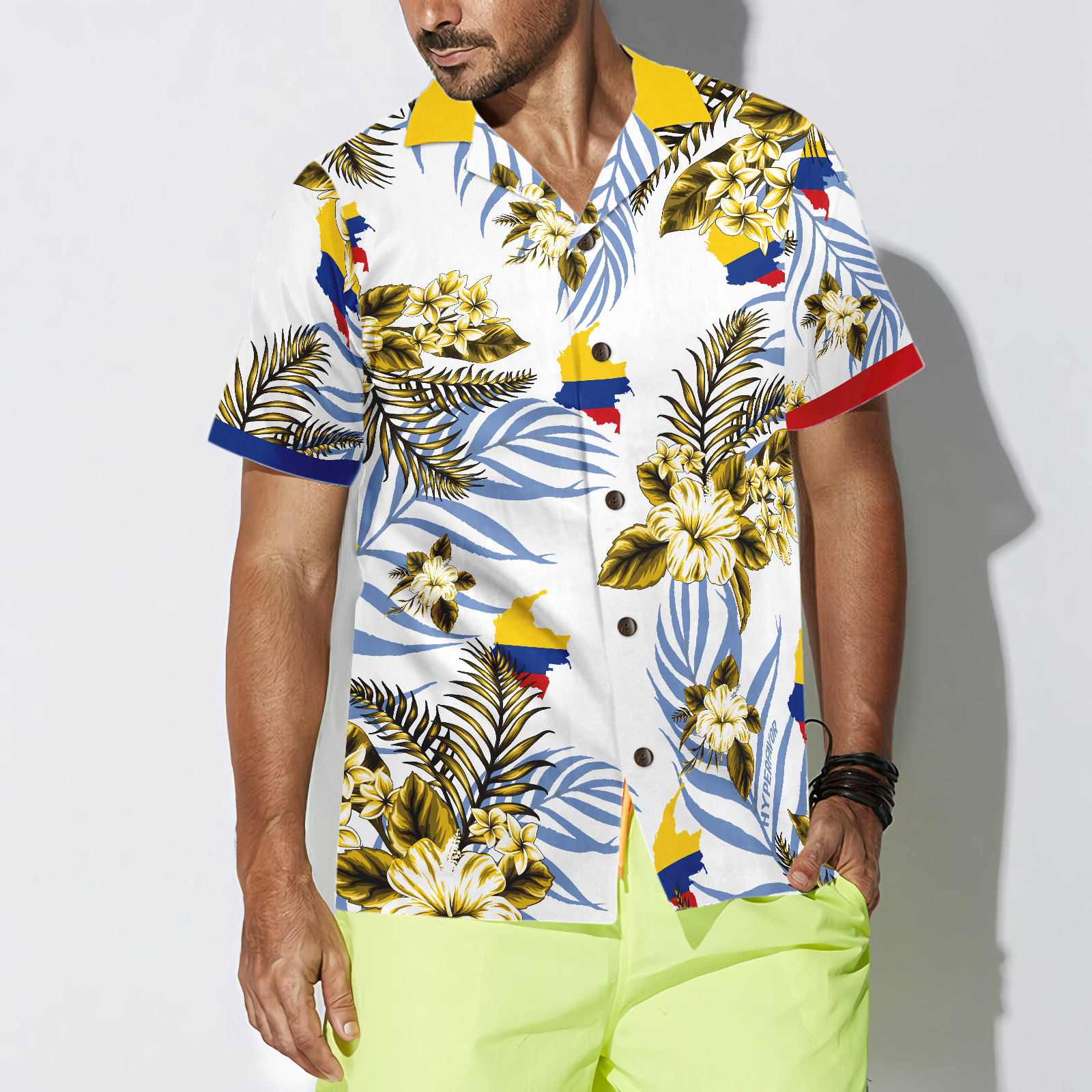 Colombia Proud Hawaiian Shirt - Hyperfavor