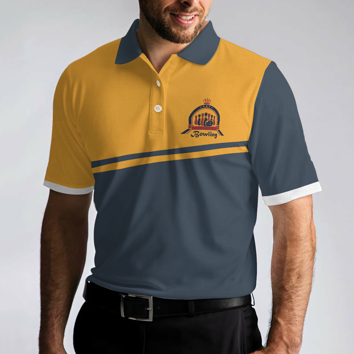 I Got These Muscles From Bowling Strikes Polo Shirt, Bowling Polo Shirt, Bowling Shirt For Men - Hyperfavor