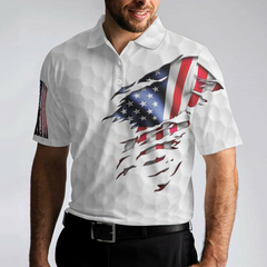 Golf Solves Most Of My Problems Polo Shirt, American Flag Polo Shirt, Golf Shirt For Music Lovers - Hyperfavor