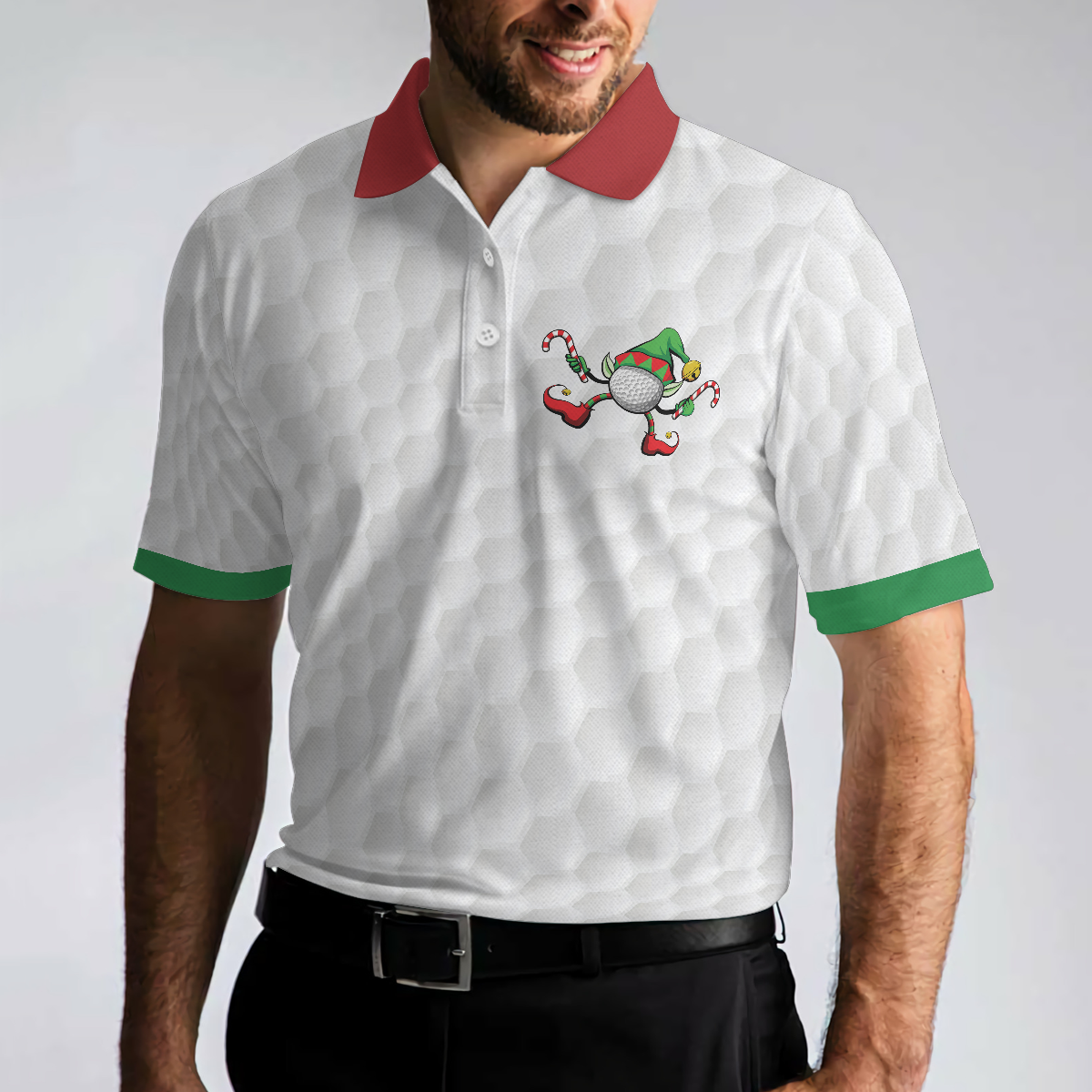 Golf All I Want Polo Shirt, Christmas Gift Idea For Male Golfers, Funny Christmas Themed Golf Shirt - Hyperfavor