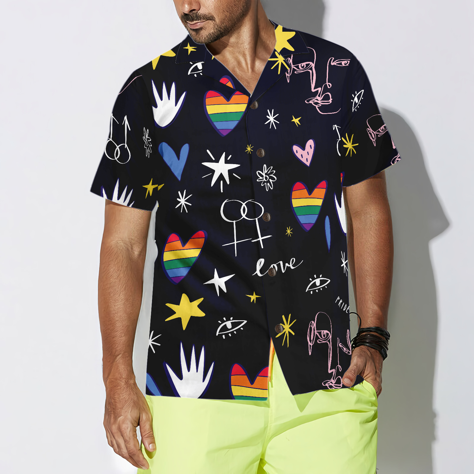 Happy LGBT Hawaiian Shirt - Hyperfavor