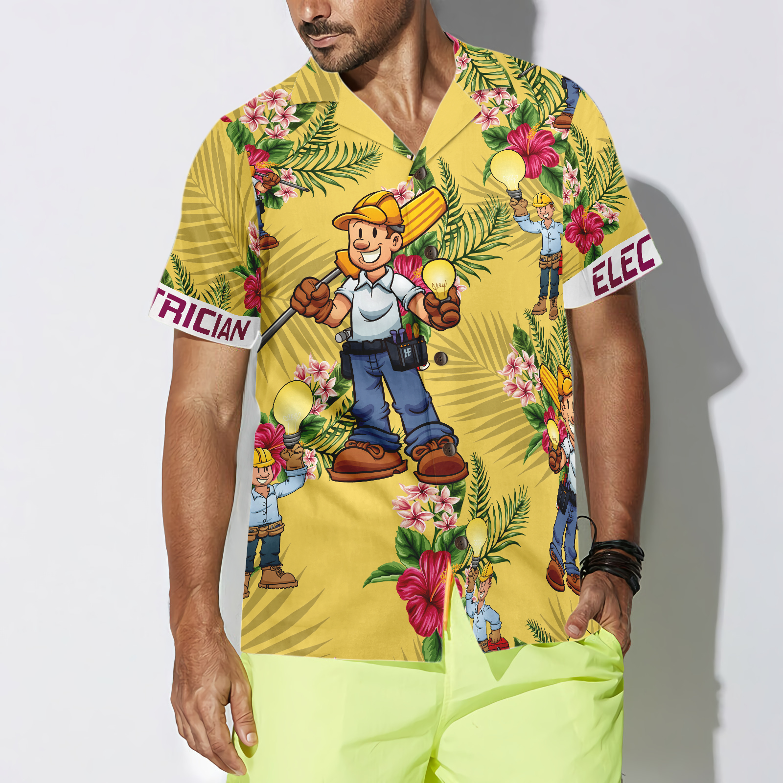 Electrician Hawaiian Shirt - Hyperfavor