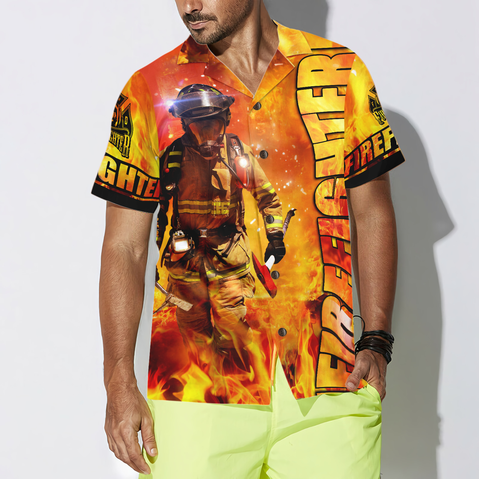 Firefighter Hawaiian Shirt - Hyperfavor