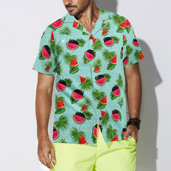 Cat Watermelon Hawaiian Shirt - Hyperfavor