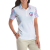 Golf Mom White Short Sleeve Women Polo Shirt, Cool Golf Gift For Women - Hyperfavor