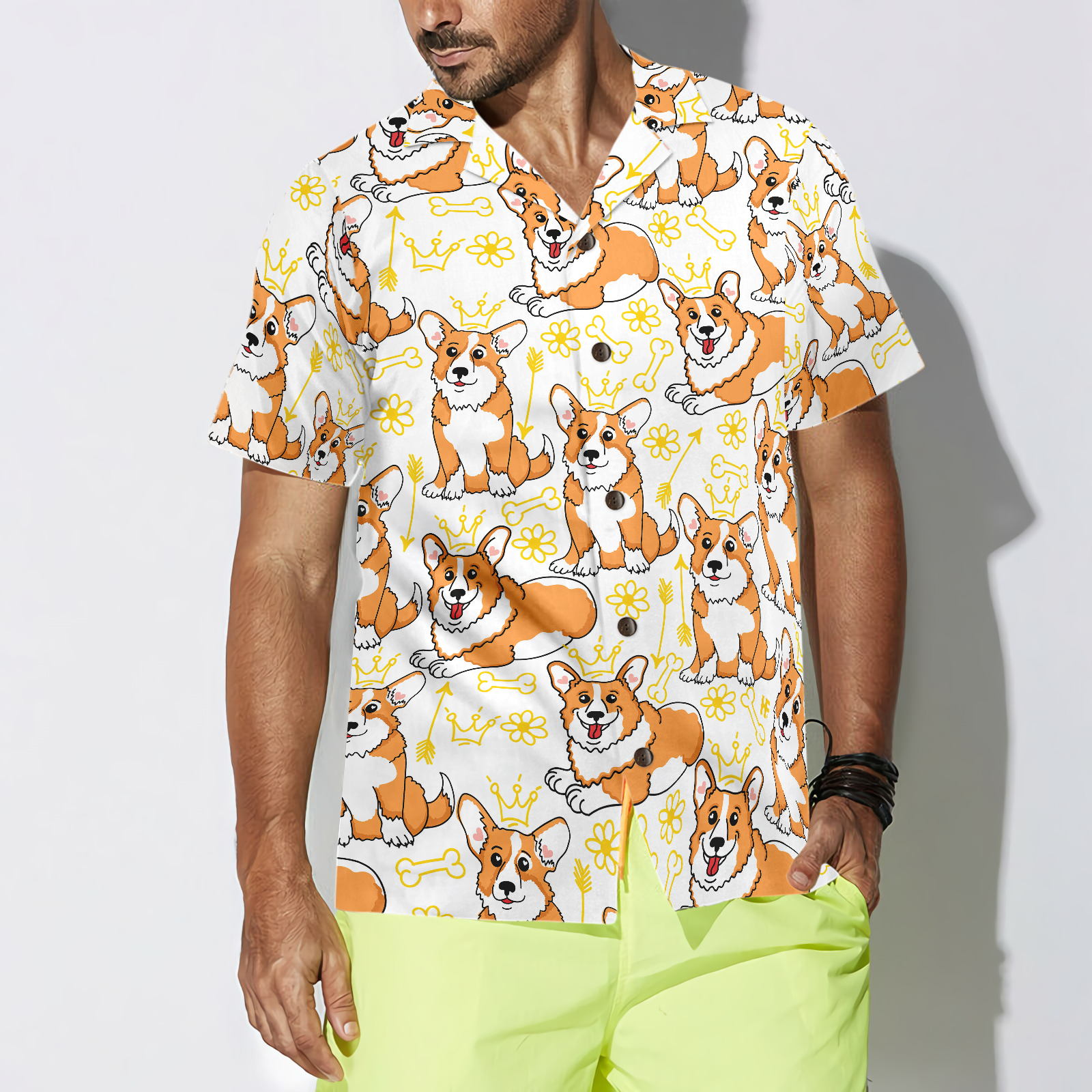 Corgi Pembroke Shirt For Men Hawaiian Shirt - Hyperfavor