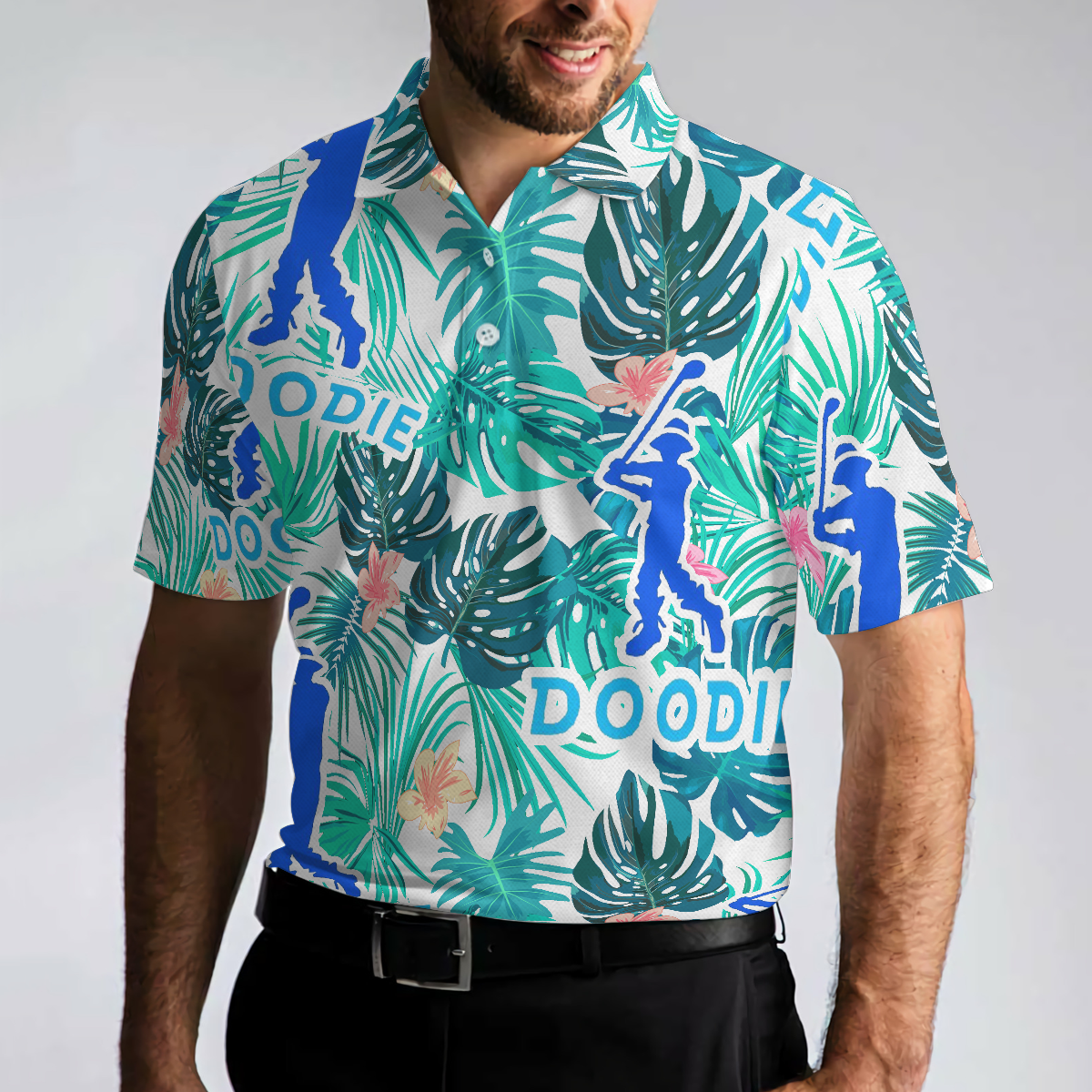 Doodie Tropical Polo Shirt - Hyperfavor