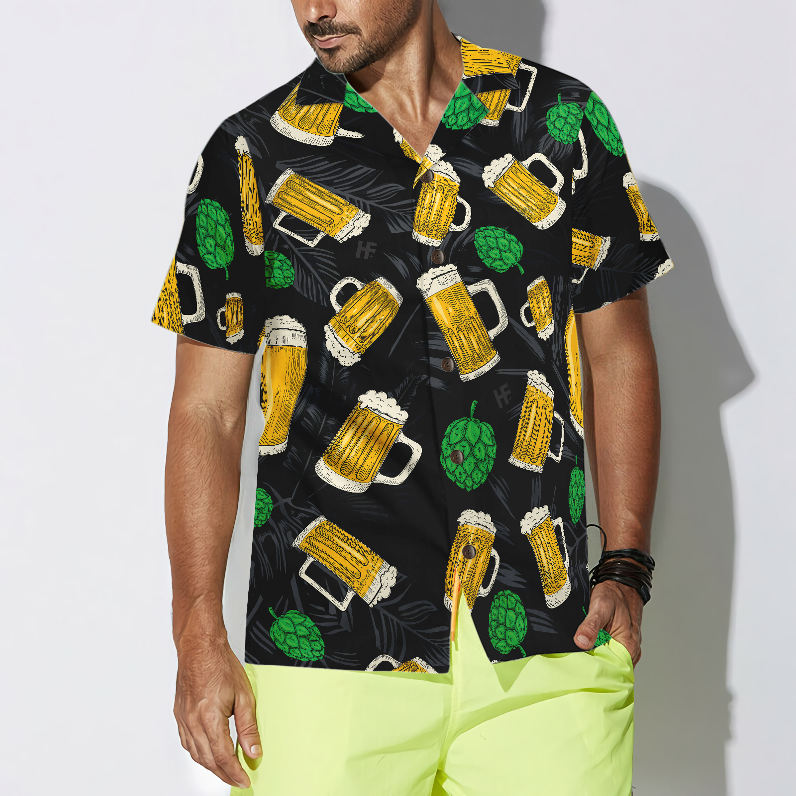 Beer Mugs And Hop Hawaiian Shirt - Hyperfavor