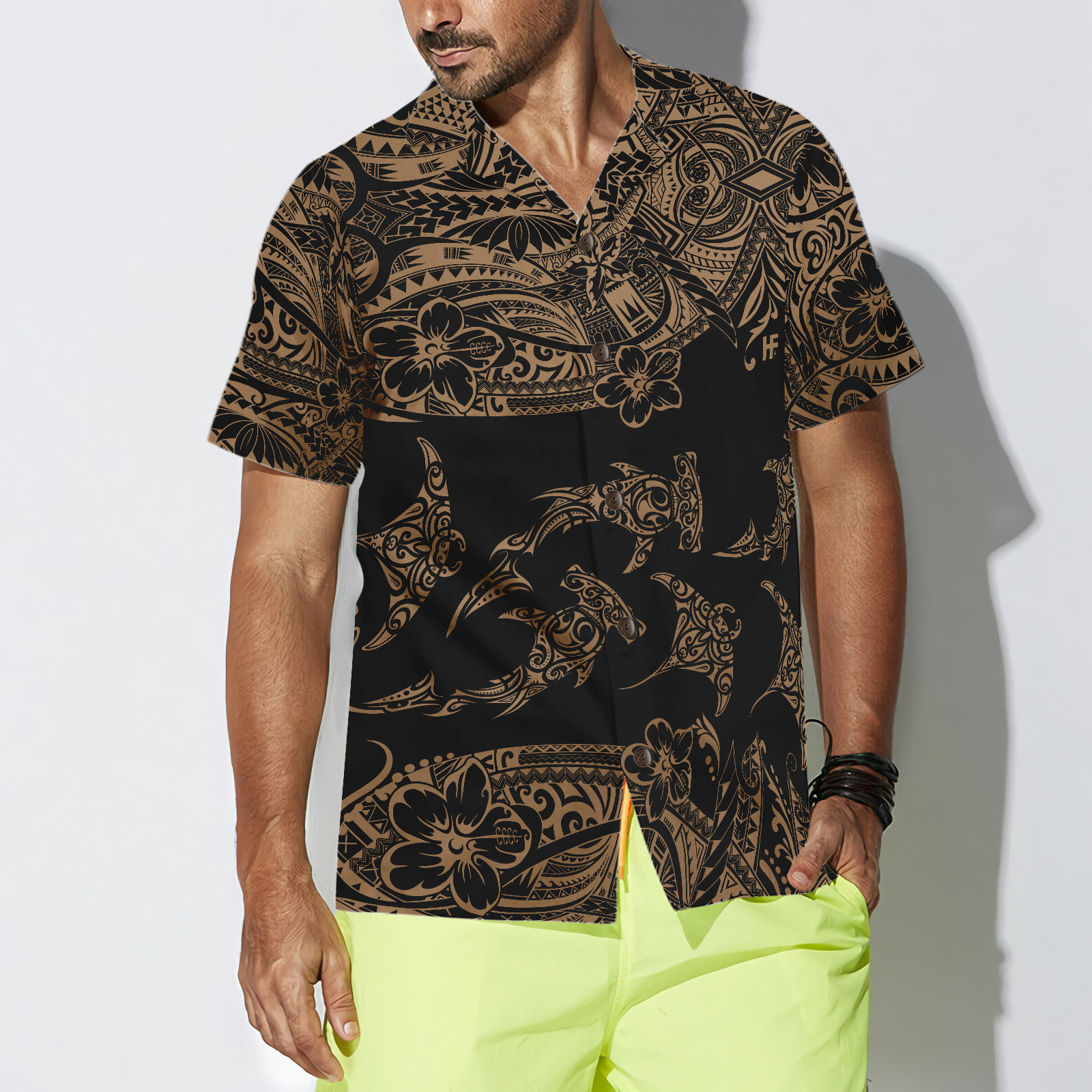 Hawaii Polynesian Pattern Hawaiian Shirt - Hyperfavor