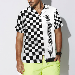 Checkboard Style Golf Custom Hawaiian Shirt - Hyperfavor