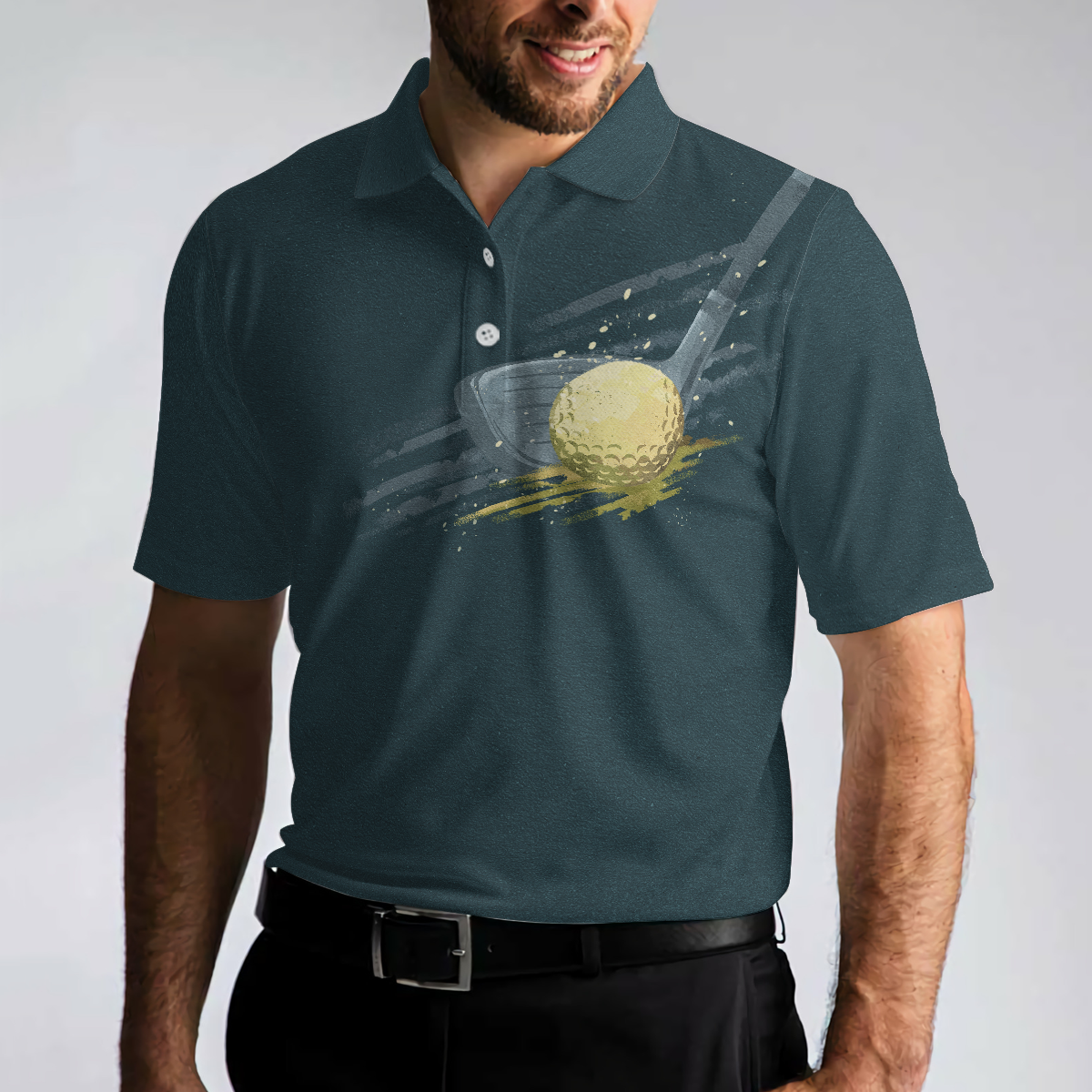 Life is better when you play Golf Artistic Short Sleeve Polo Shirt, Dark Green Golf Shirt For Men - Hyperfavor