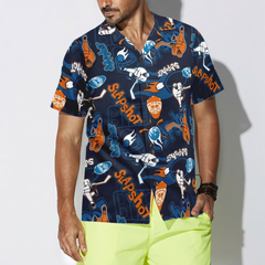 Slapshot Hockey Hawaiian Shirt - Hyperfavor