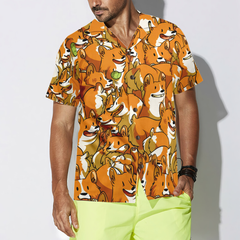 The Corgi Friends Hawaiian Shirt - Hyperfavor