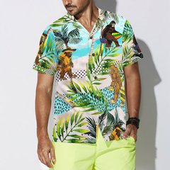 TROPICAL BIGFOOT SUMMER Hawaiian Shirt - Hyperfavor