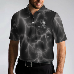 I Beat People With A Stick Polo Shirt, Black Billiards Polo Shirt For Billiards Enthusiasts, Scary Shirt - Hyperfavor