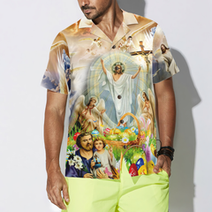 Jesus Happy Easter Hawaiian Shirt - Hyperfavor