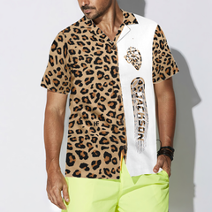 Personalized Baseball Seamless Seamless Leopard Custom Hawaiian Shirt - Hyperfavor