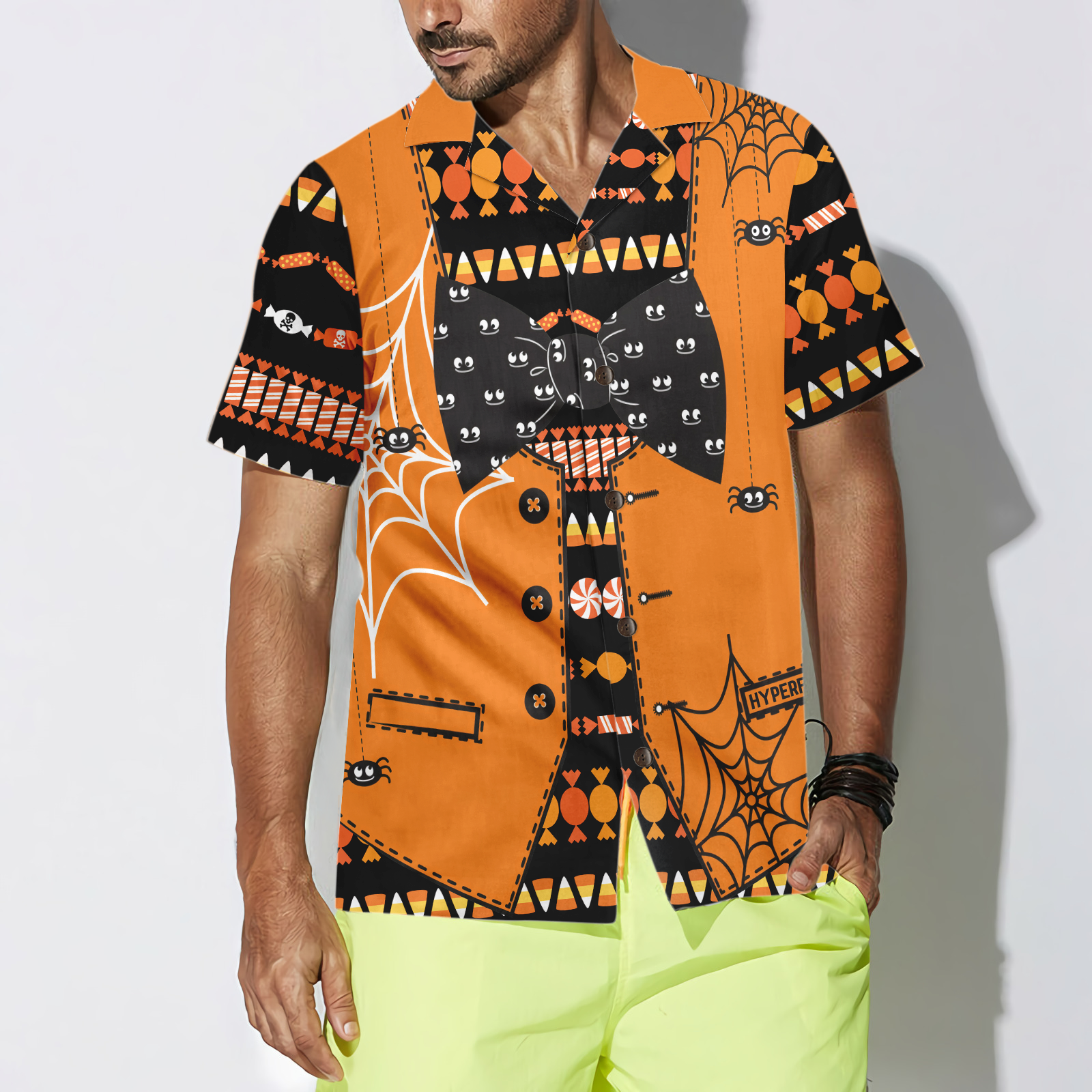 Halloween Candy Man Hawaiian Shirt - Hyperfavor