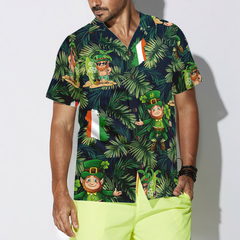 Irish Hooligan Saint Paddy's Day Hawaiian Shirt - Hyperfavor