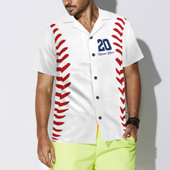 Baseball Basic Pattern Custom Hawaiian Shirt - Hyperfavor