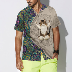 Cat Yoga Hawaiian Shirt - Hyperfavor