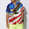 Vintage American Flag Eagle Hawaiian Shirt For Men - Hyperfavor