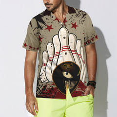 Bowling Ball Vintage Background Hawaiian Shirt - Hyperfavor