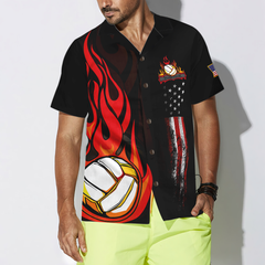 Volleyball Flame Hawaiian Shirt - Hyperfavor