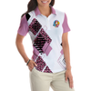 You're Staring At My Putt Again Argyle Pattern Golf Short Sleeve Women Polo Shirt, Best Golf Shirt For Ladies - Hyperfavor
