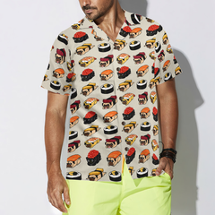 Sushi Pug Shirt For Men Hawaiian Shirt - Hyperfavor