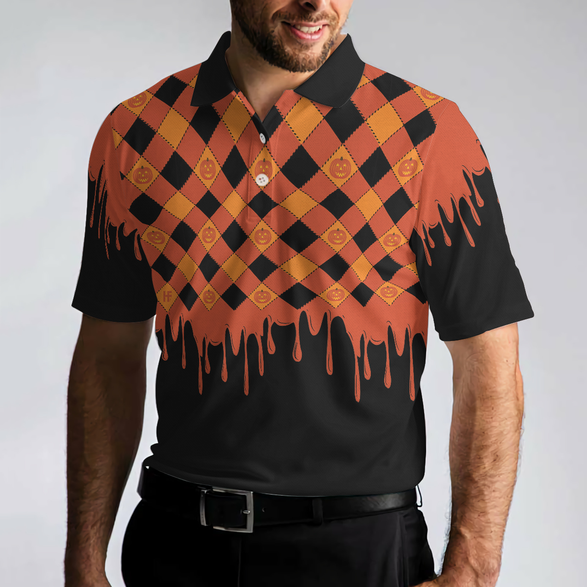 Trick Or Teach Halloween Polo Shirt For Men, Best Halloween Gift For Teachers - Hyperfavor