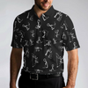 Stickfigures Playing Golf Short Sleeve Polo Shirt, Doodling Golfer Polo Shirt, Best Golf Shirt For Men - Hyperfavor